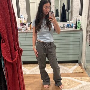 Women’s Gray Cargo Pants